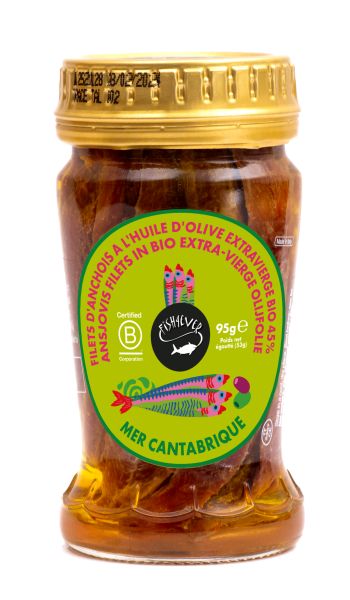 Filets d'anchois à l'huile d'olive extra vierge bio - 1