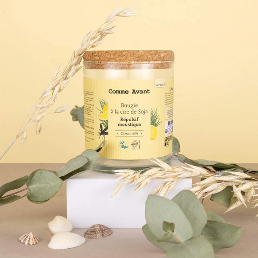 Bougie répulsive anti-moustique à la cire de soja - 1