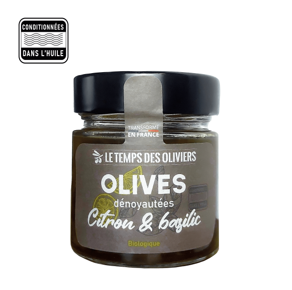 Cocktail olives citron & basilic bio - 1
