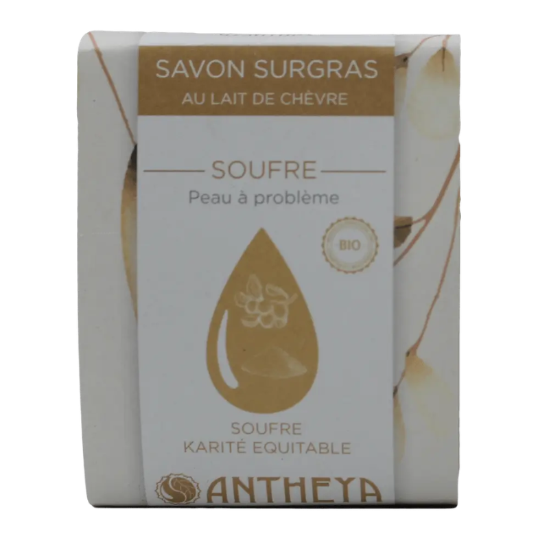 Savon lait de chèvre/soufre - purifiant exceptionnel (bande papier) - 1